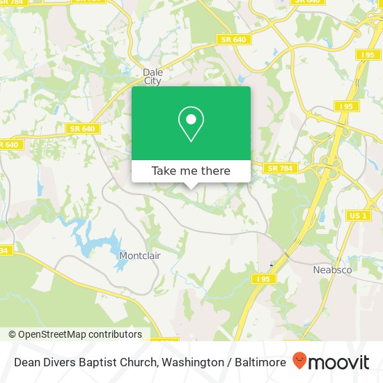 Mapa de Dean Divers Baptist Church