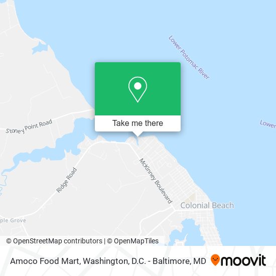 Amoco Food Mart map