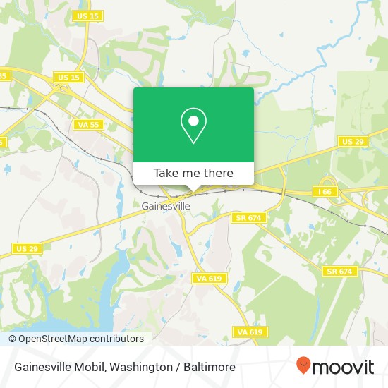 Gainesville Mobil map