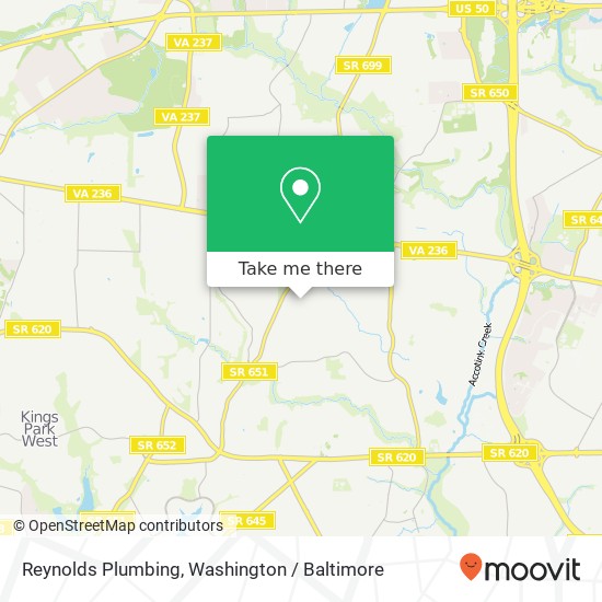 Reynolds Plumbing map