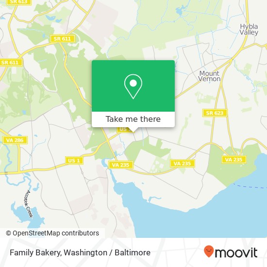 Family Bakery map