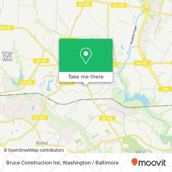 Bruce Construction Inc map