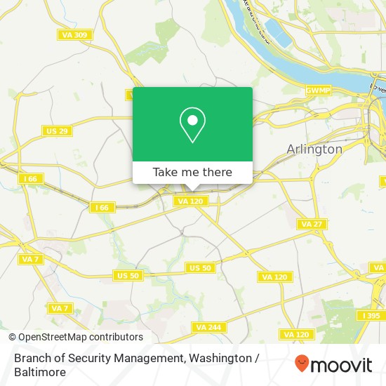 Branch of Security Management map