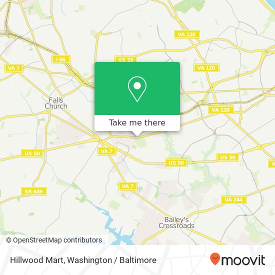 Mapa de Hillwood Mart