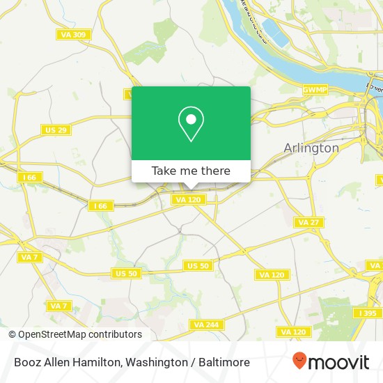 Booz Allen Hamilton map