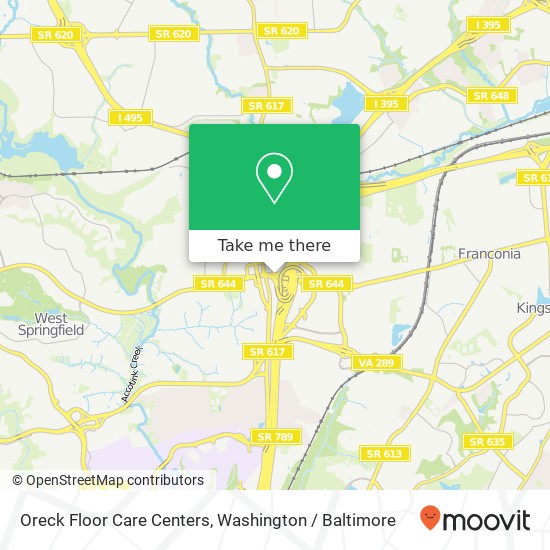 Oreck Floor Care Centers map