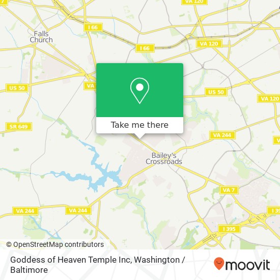 Goddess of Heaven Temple Inc map
