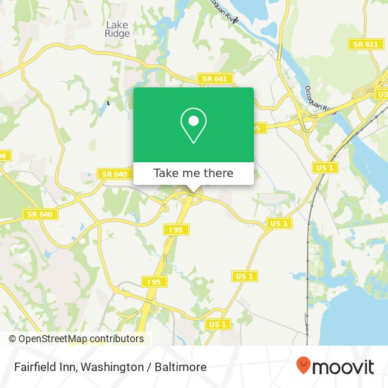 Fairfield Inn map