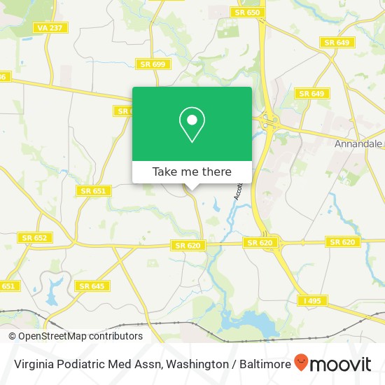 Mapa de Virginia Podiatric Med Assn