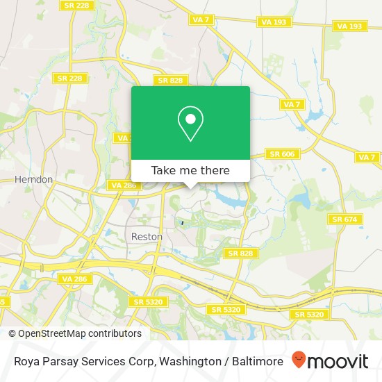 Mapa de Roya Parsay Services Corp