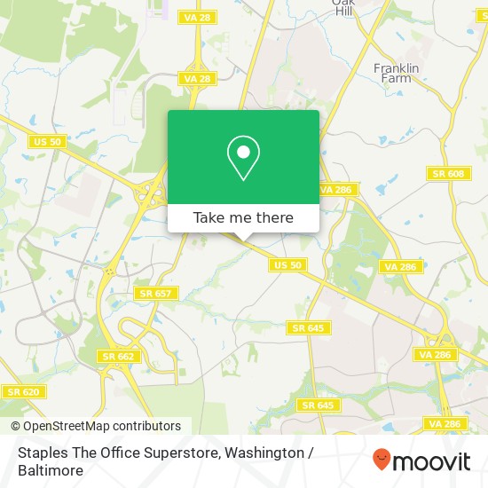 Staples The Office Superstore map