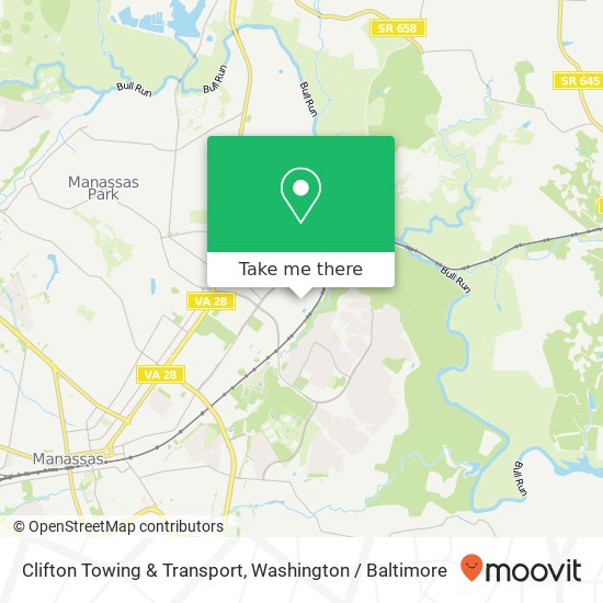 Mapa de Clifton Towing & Transport