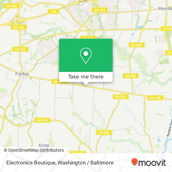 Mapa de Electronics Boutique
