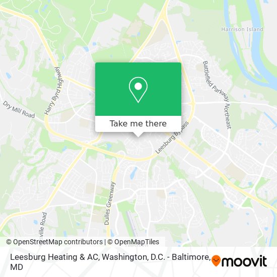 Leesburg Heating & AC map