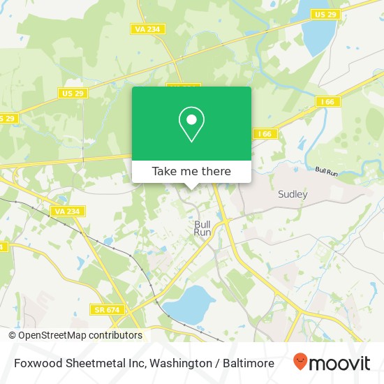 Foxwood Sheetmetal Inc map