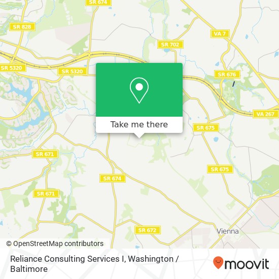 Mapa de Reliance Consulting Services I