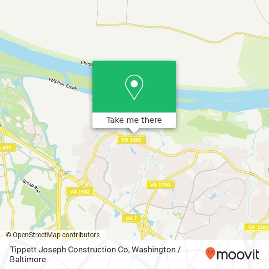 Mapa de Tippett Joseph Construction Co
