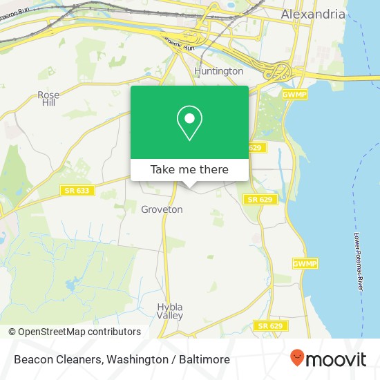 Mapa de Beacon Cleaners