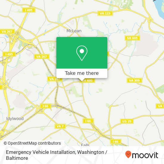 Emergency Vehicle Installation map