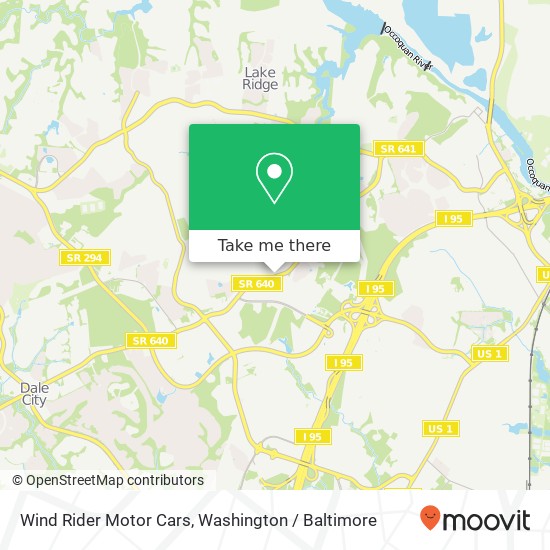 Wind Rider Motor Cars map