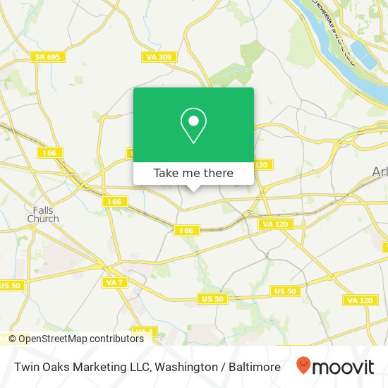 Twin Oaks Marketing LLC map