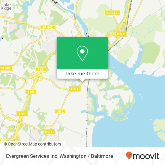 Evergreen Services Inc map