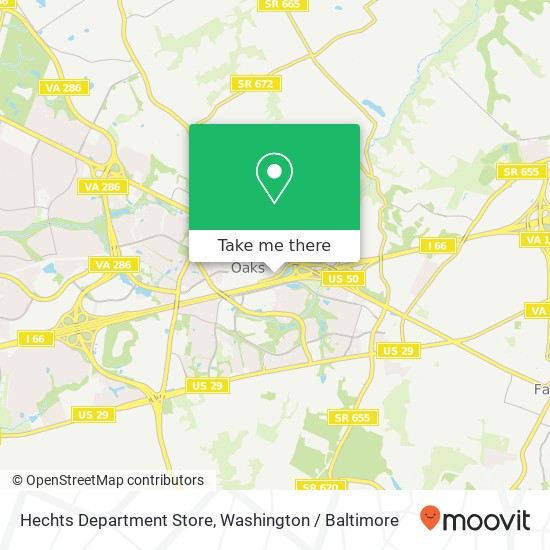 Mapa de Hechts Department Store