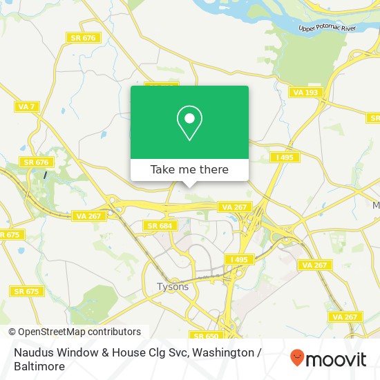 Mapa de Naudus Window & House Clg Svc