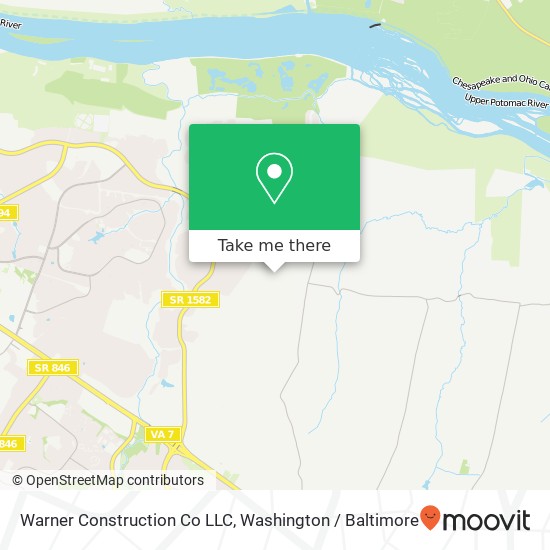 Mapa de Warner Construction Co LLC