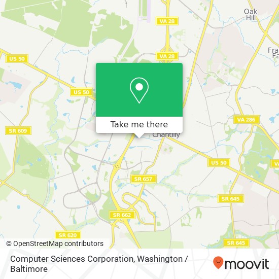 Mapa de Computer Sciences Corporation
