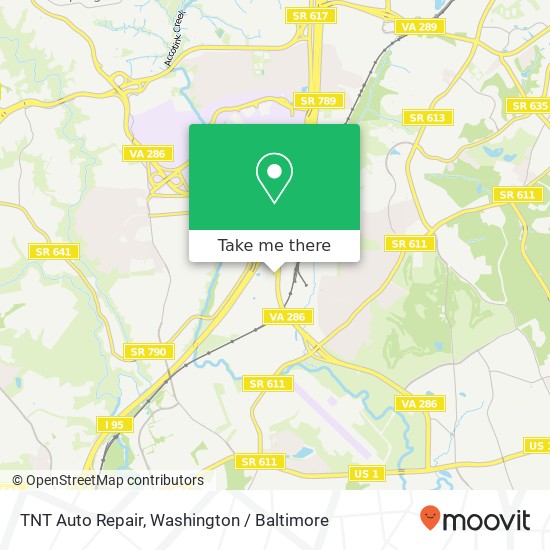 Mapa de TNT Auto Repair