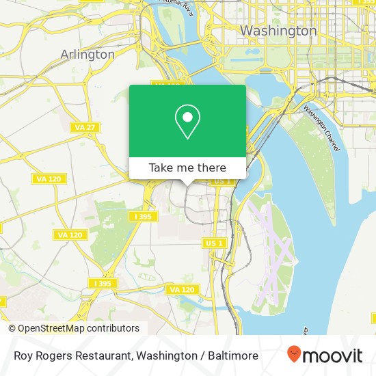 Mapa de Roy Rogers Restaurant