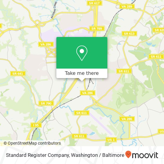 Standard Register Company map