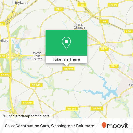 Mapa de Chizz Construction Corp