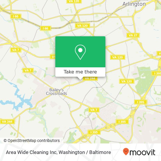 Mapa de Area Wide Cleaning Inc