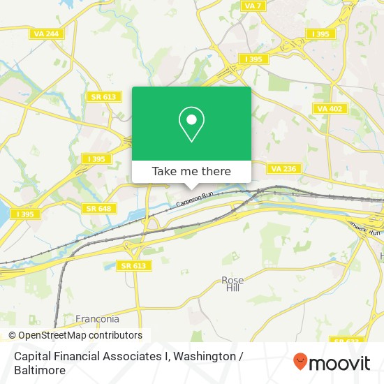 Capital Financial Associates I map