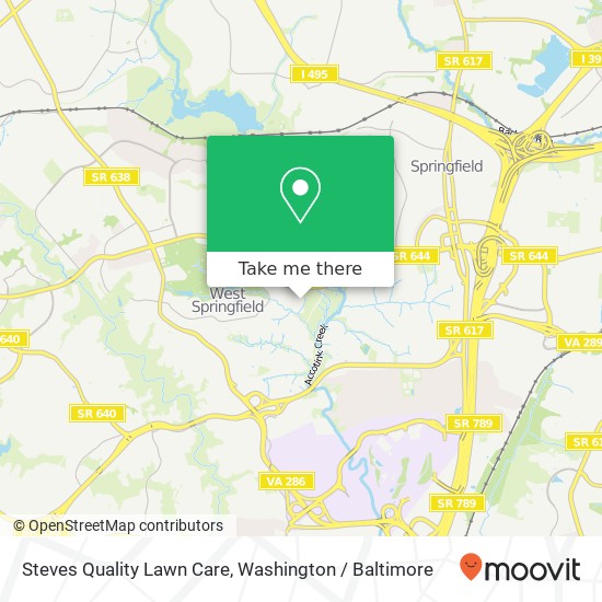 Mapa de Steves Quality Lawn Care