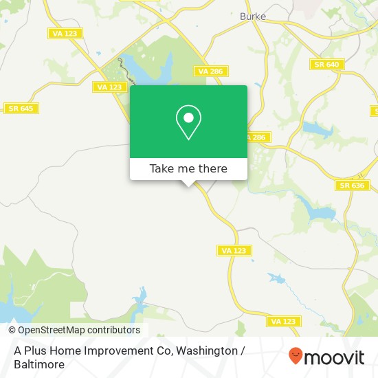 A Plus Home Improvement Co map