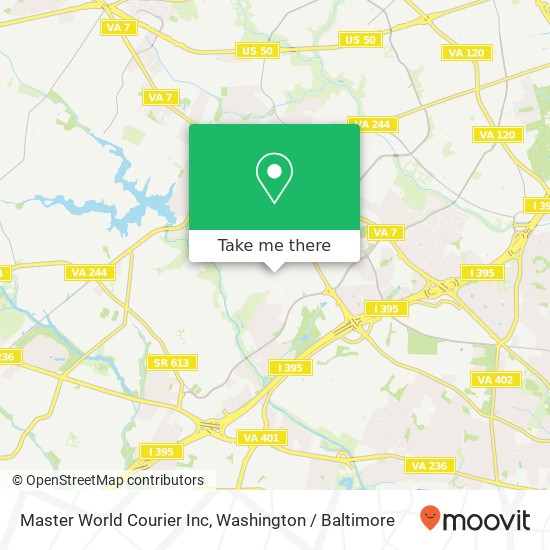 Mapa de Master World Courier Inc