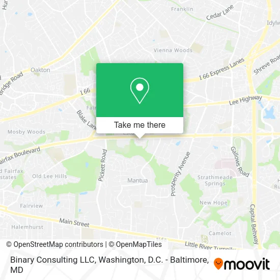 Mapa de Binary Consulting LLC