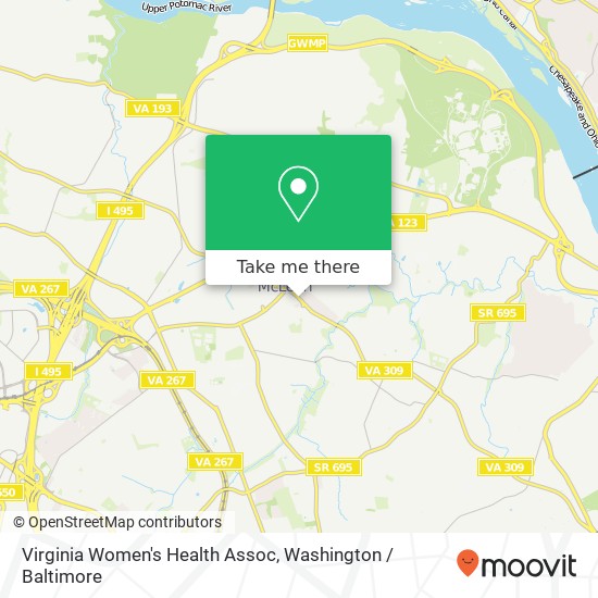 Mapa de Virginia Women's Health Assoc