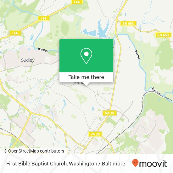 Mapa de First Bible Baptist Church