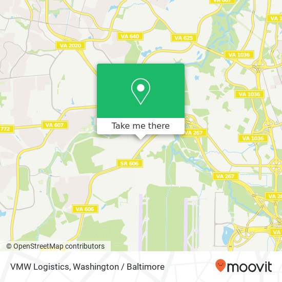 VMW Logistics map