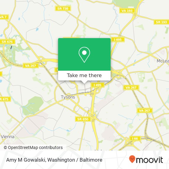 Mapa de Amy M Gowalski