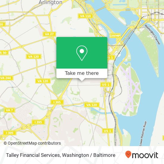 Talley Financial Services map