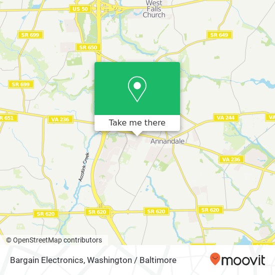 Mapa de Bargain Electronics