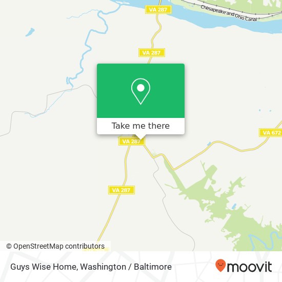 Guys Wise Home map