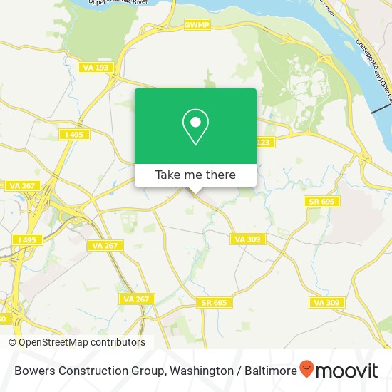 Mapa de Bowers Construction Group
