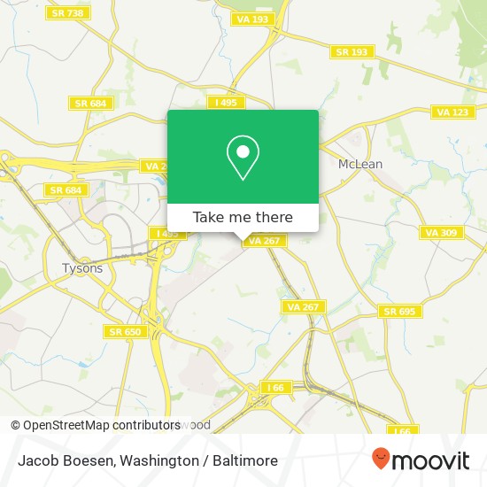 Mapa de Jacob Boesen