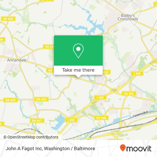 John A Fagot Inc map